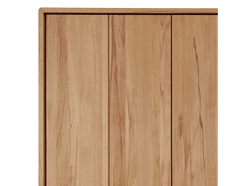 Massivholz Kleiderschrank aus Kernbuche geölt 305 cm breit