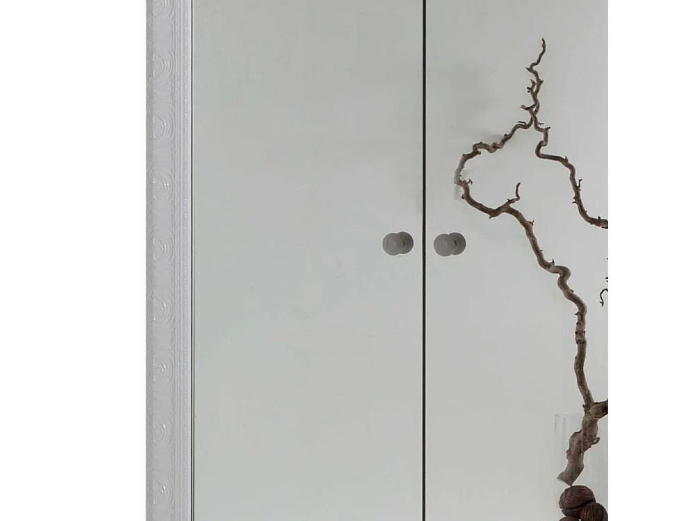 Schlafzimmerschrank mit Spiegelfront Schwarz Weiß