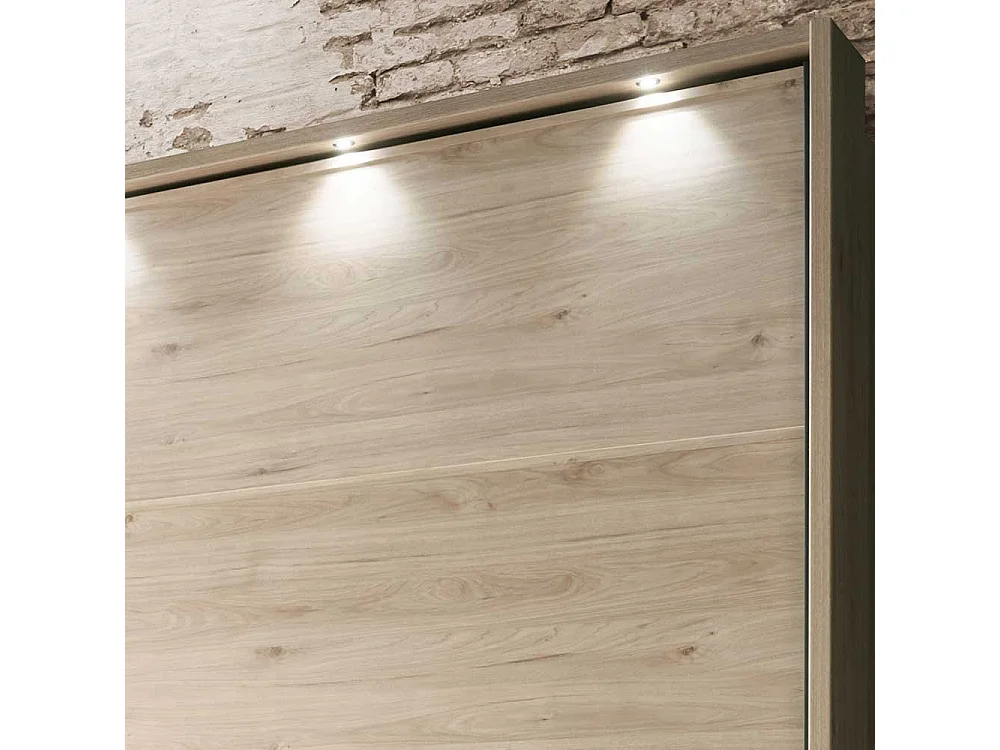 Schiebetüren Kleiderschrank in Eichefarben Dunkelgrau