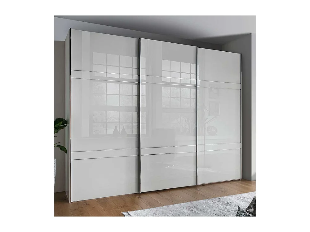 Schwebetürenschrank in Weiß Made in Germany