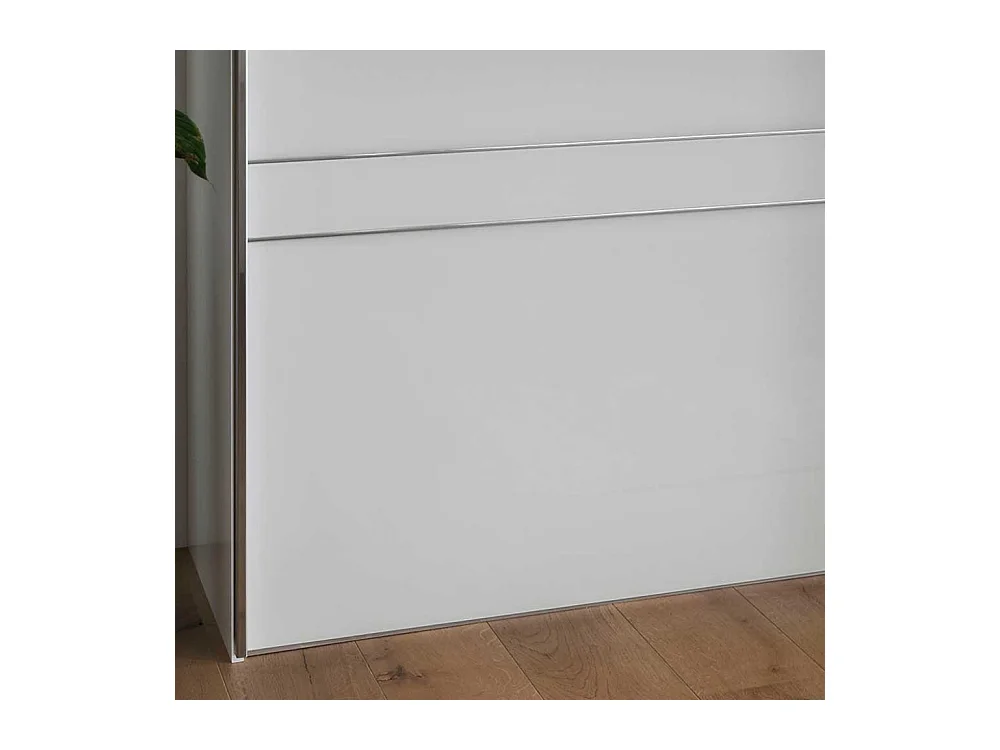 Schwebetürenschrank in Weiß Made in Germany