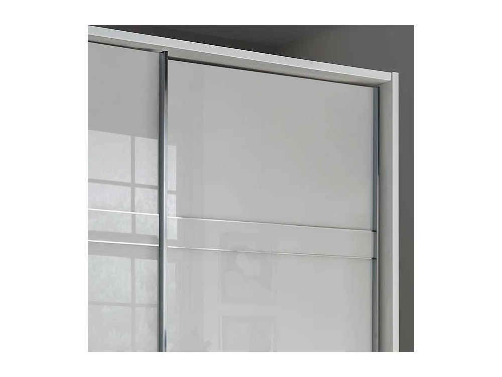 Schwebetürenschrank in Weiß Made in Germany