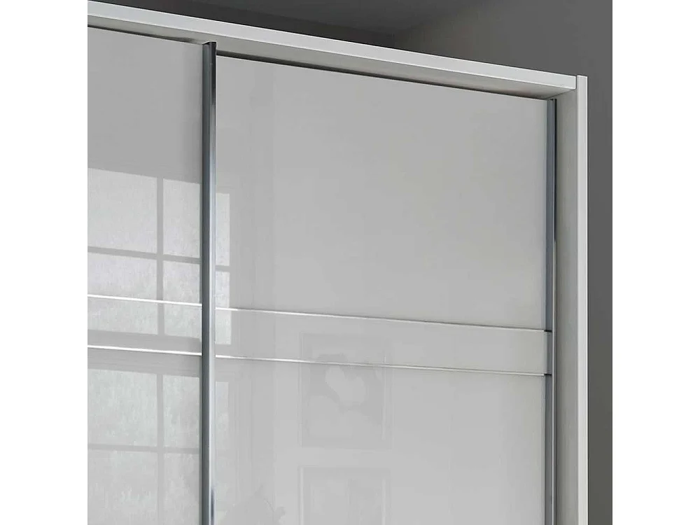 Schwebetürenschrank in Weiß Made in Germany