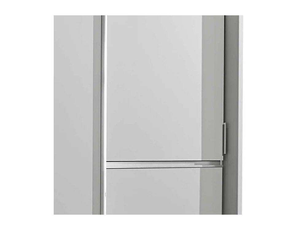 Kleiderschrank mit Schwebetüren und Schubladen Weiß