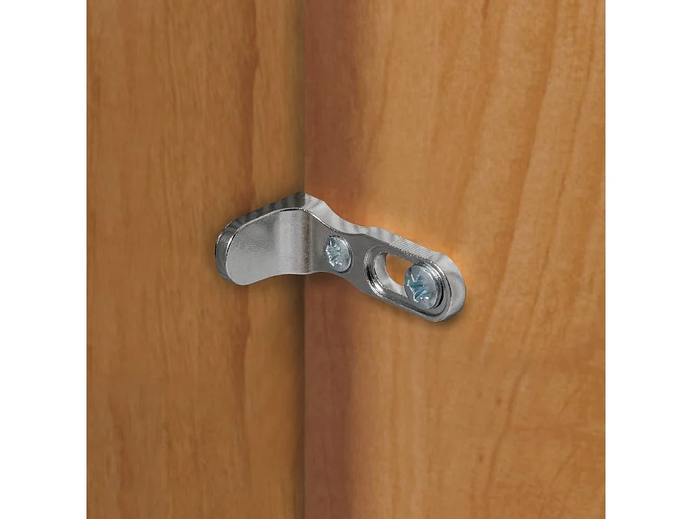 Drehtürenschrank Schlafzimmerschrank mit Metallgriffen 216 cm hoch