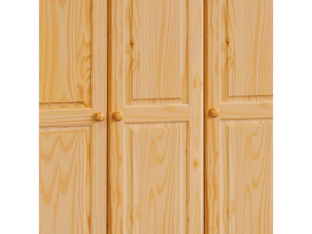 Massivholz Kleiderschrank aus Kiefer lackiert 120 cm breit