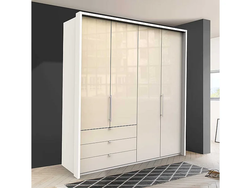 Schlafzimmerschrank mit drei Schubladen Soft Close Funktion