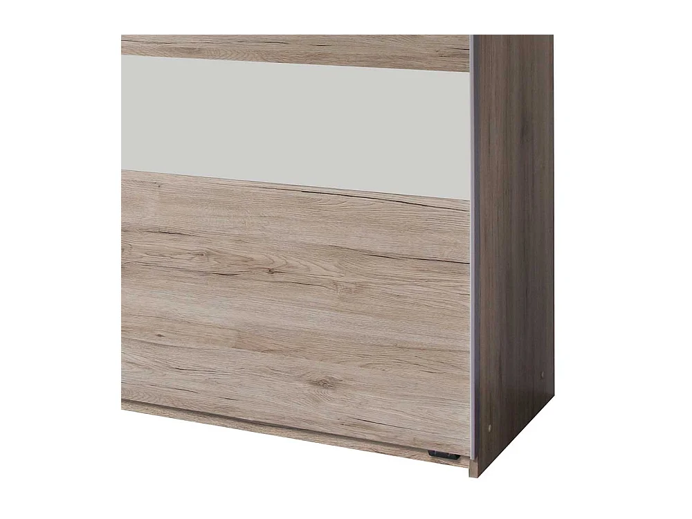 Schiebetürenschrank Schlafzimmer in Eiche San Remo Weiß