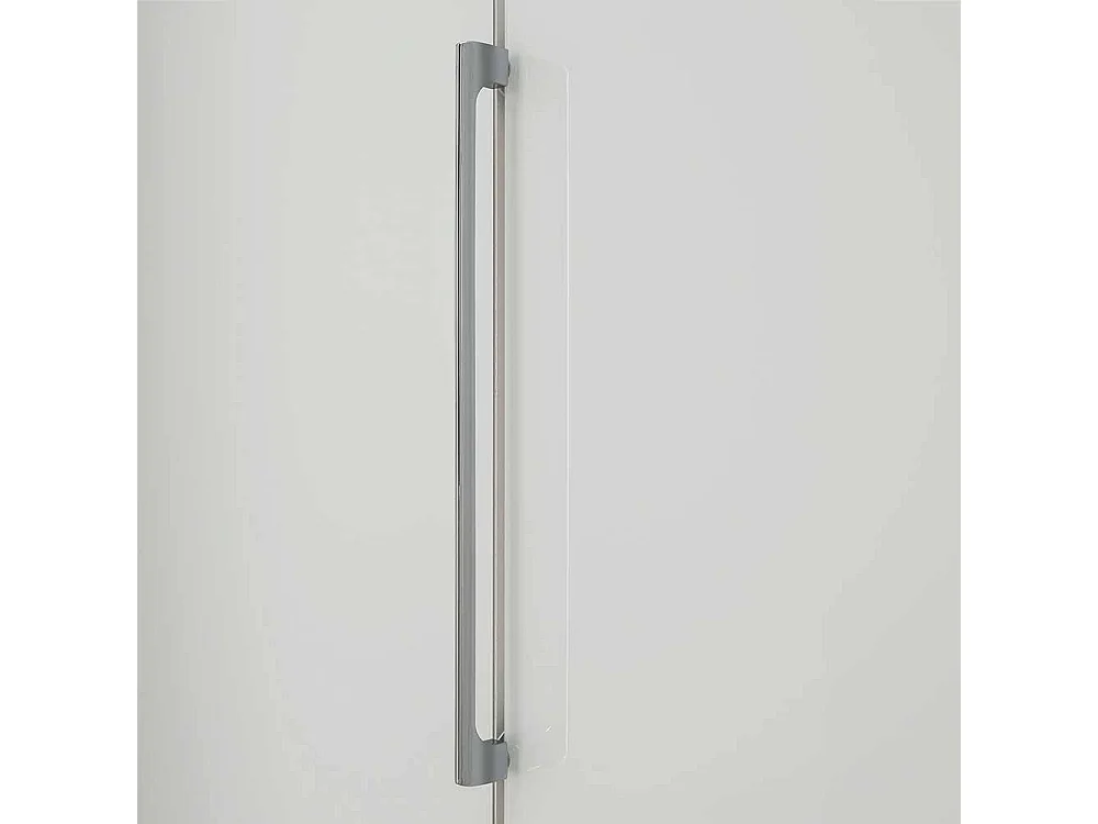 Hochwertiger Kleiderschrank in Weiß Front glasbeschichtet