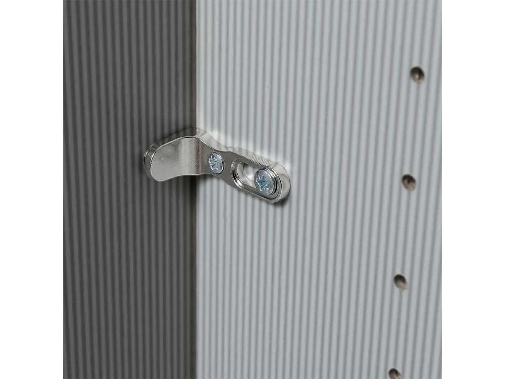 Hochwertiger Kleiderschrank in Weiß Front glasbeschichtet