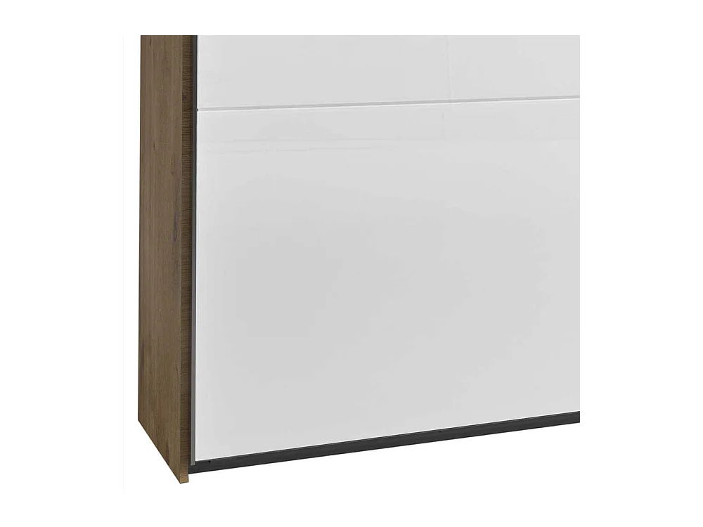 Schlafzimmerkleiderschrank 300 cm mit Dreh- und Schiebetüren 236 cm hoch