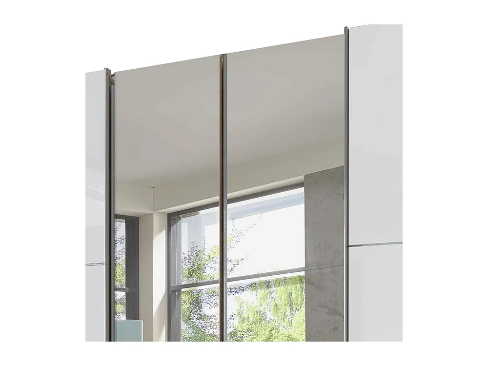 Schlafzimmerkleiderschrank 300 cm mit Dreh- und Schiebetüren 236 cm hoch