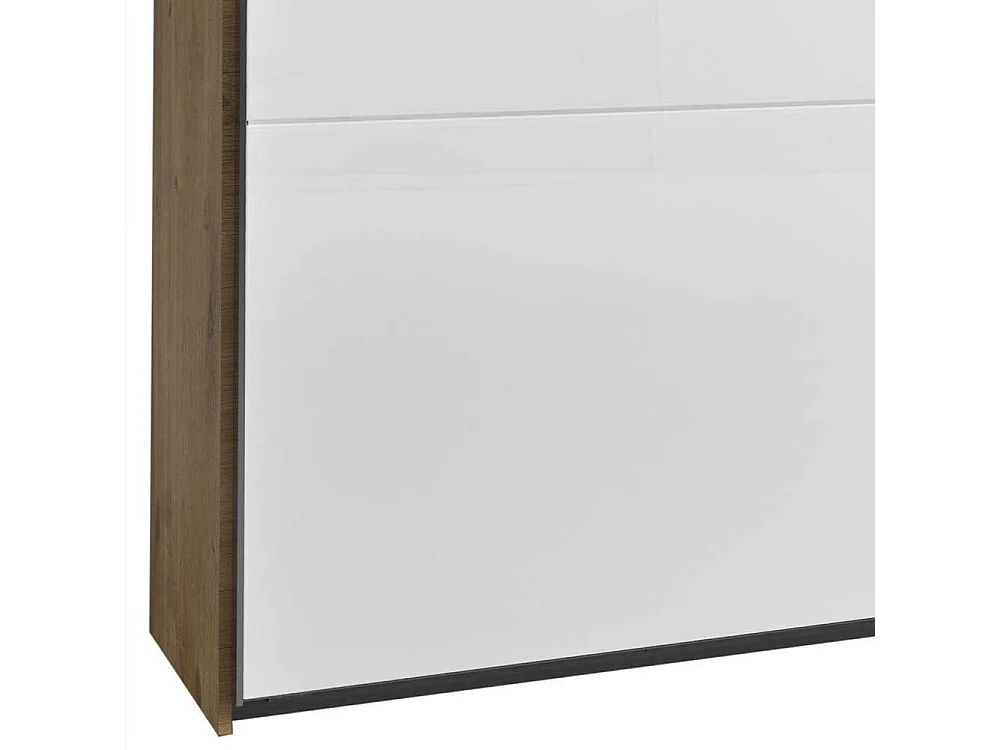 Schlafzimmerkleiderschrank 300 cm mit Dreh- und Schiebetüren 236 cm hoch