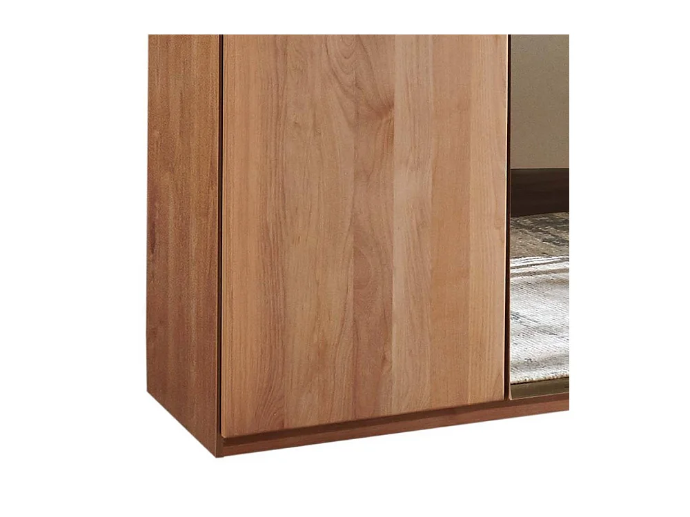 Holz-Kleiderschrank Spiegel-Kleiderschrank mit Drehtüren in modernem Design