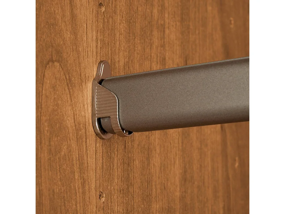 Holz-Kleiderschrank Spiegel-Kleiderschrank mit Drehtüren in modernem Design