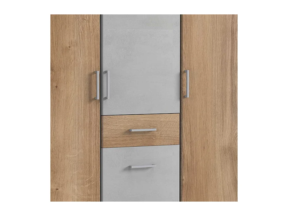 Drehtürenschrank mit Schubladen in modernem Design 199 cm hoch