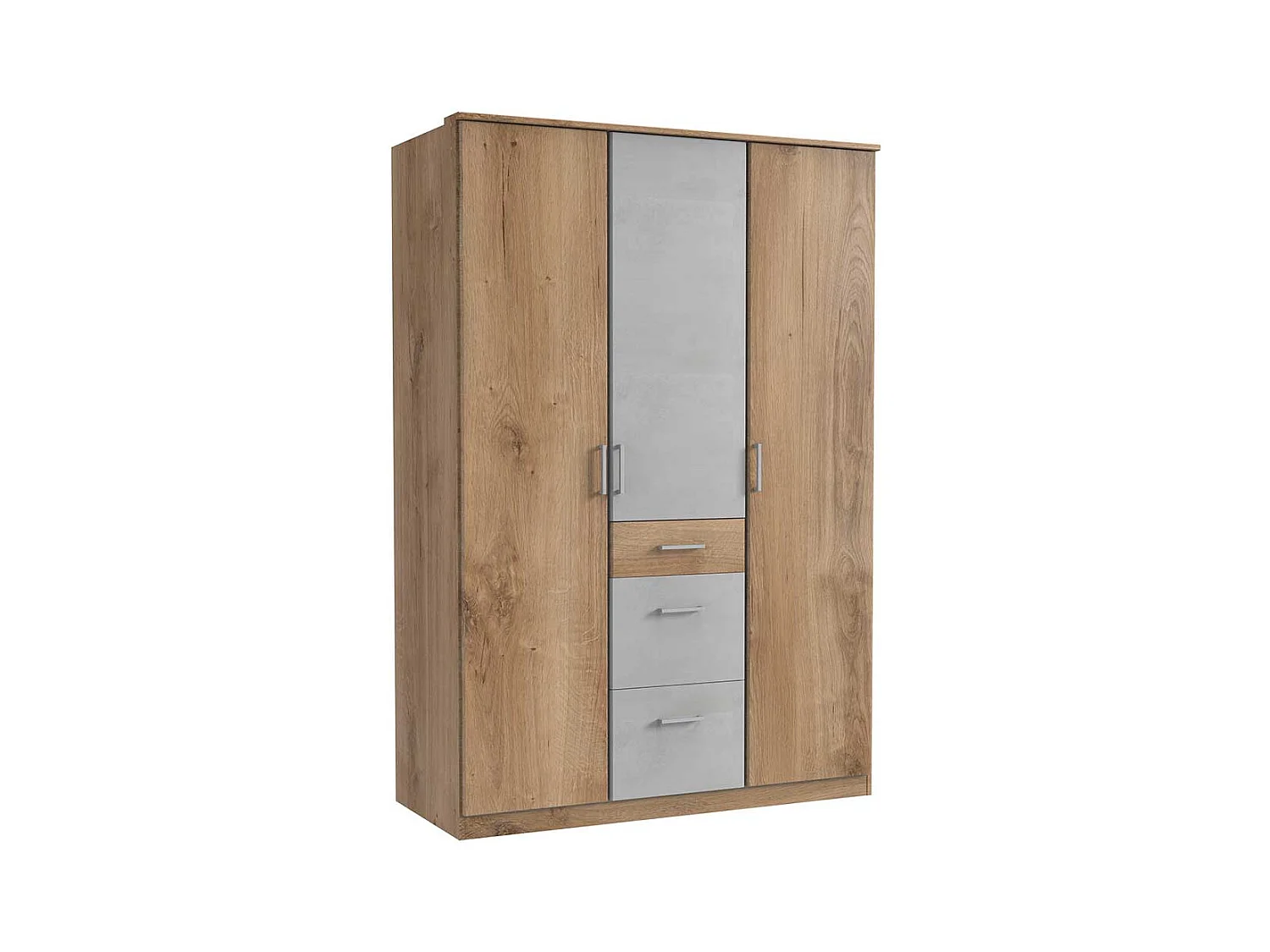 Drehtürenschrank mit Schubladen in modernem Design 199 cm hoch