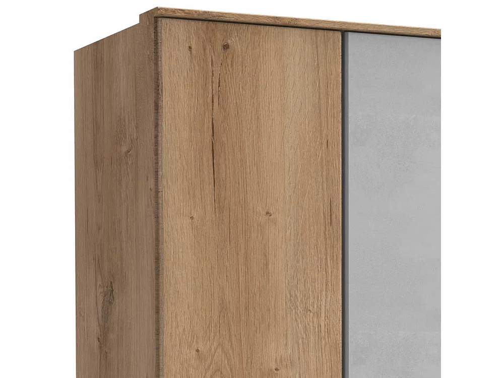 Drehtürenschrank mit Schubladen in modernem Design 199 cm hoch