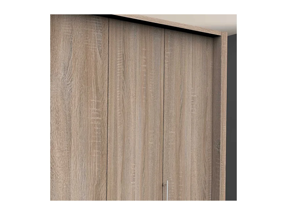 2 türiger Jugend Kleiderschrank in Eiche Sägerau vier Schubladen