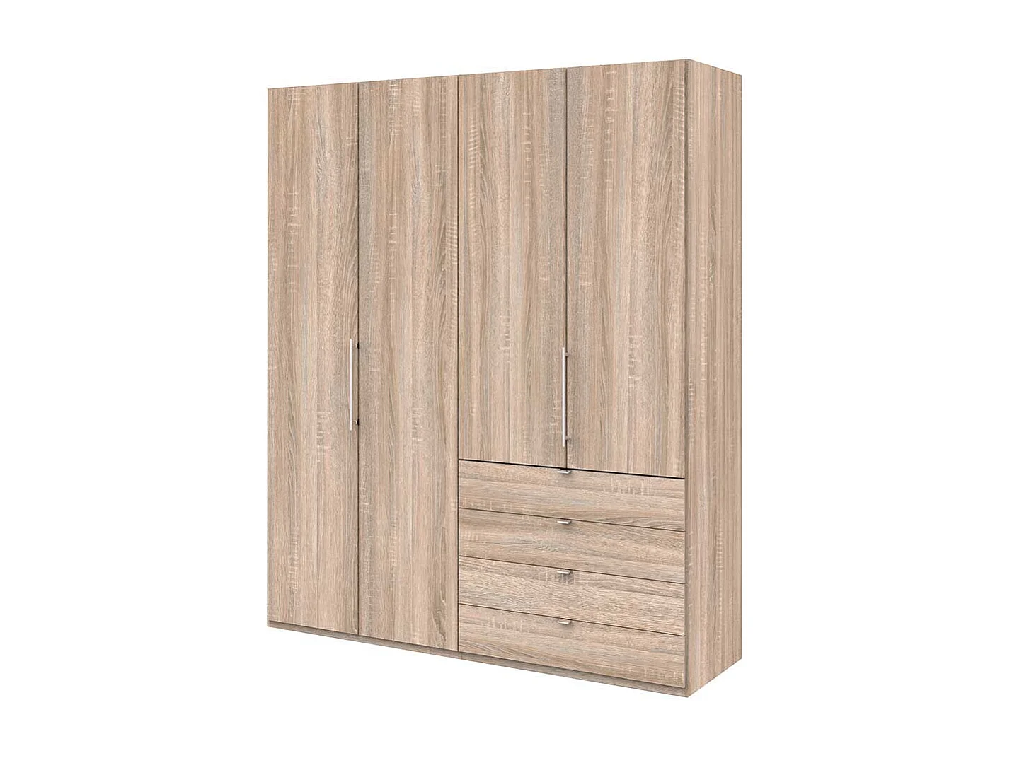 2 türiger Jugend Kleiderschrank in Eiche Sägerau vier Schubladen