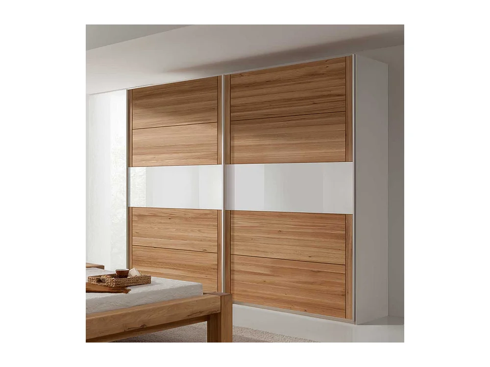 Schlafzimmerschrank mit Schiebetüren Wildeiche Dekor