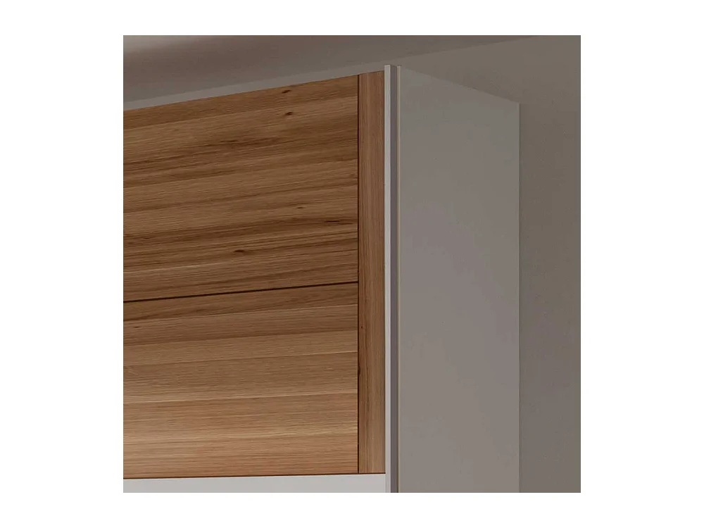 Schlafzimmerschrank mit Schiebetüren Wildeiche Dekor