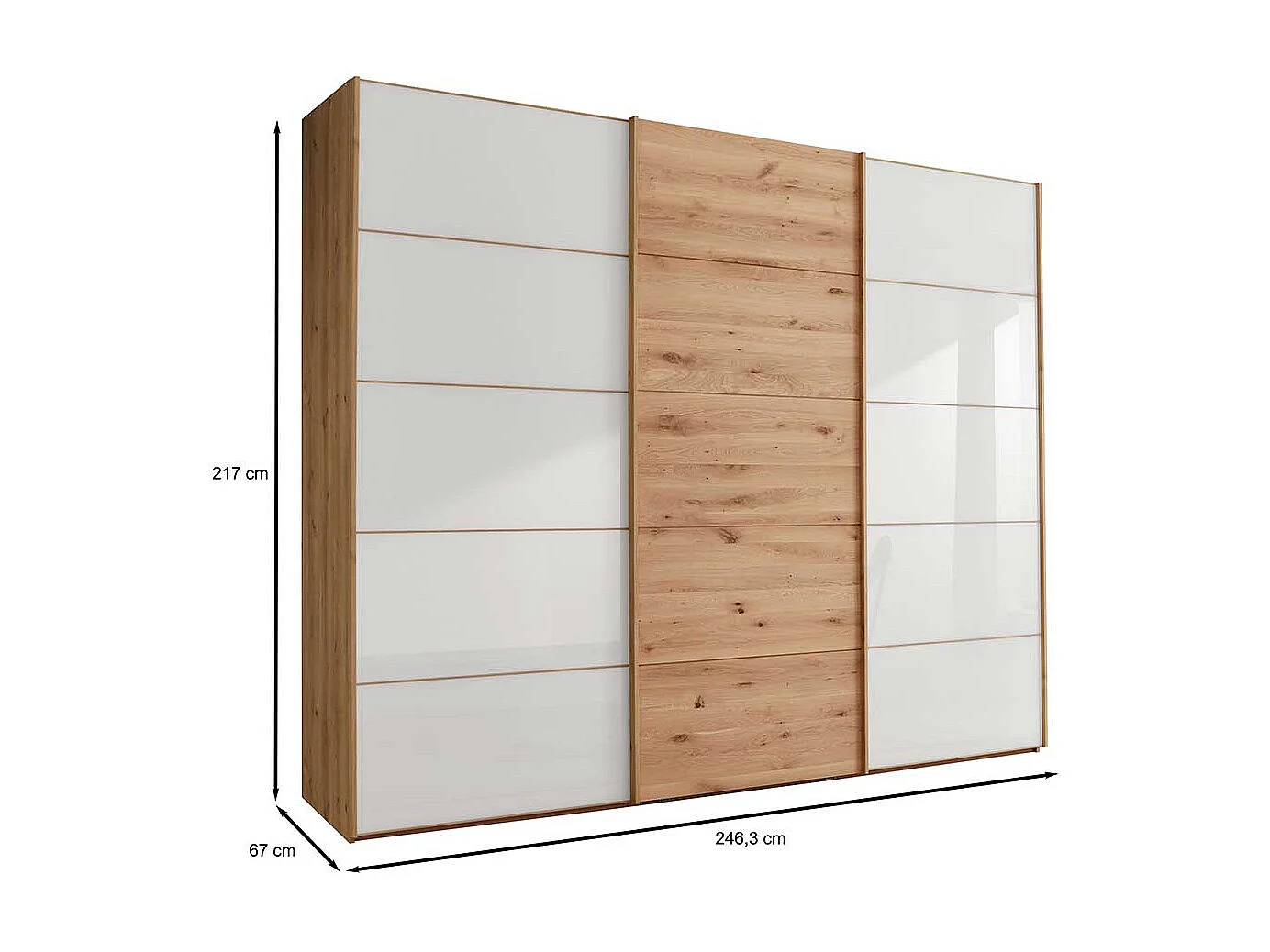 Schlafzimmerschrank mit Schwebetüren Made in Germany