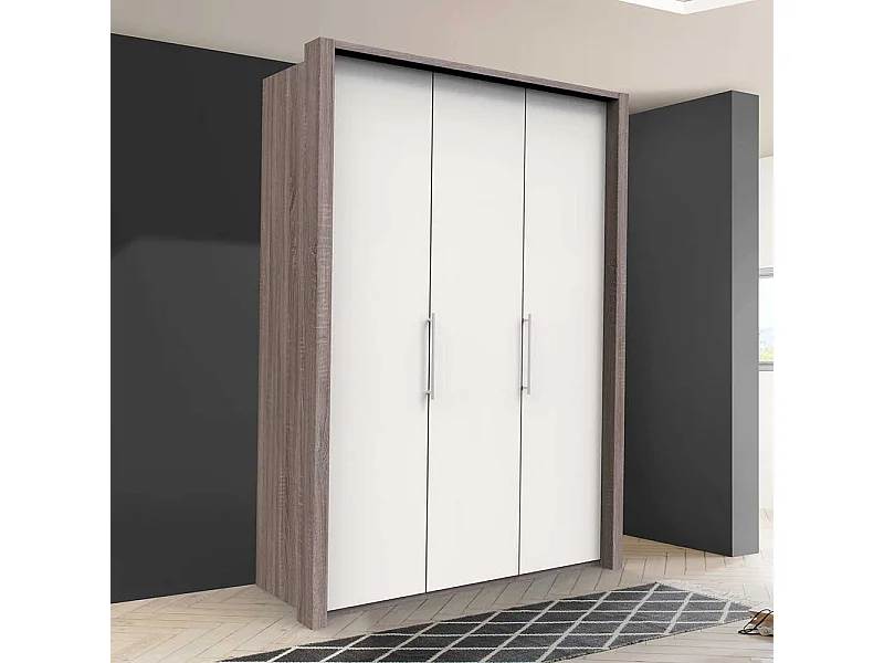 Kleiderschrank Jugendzimmer 2 türig Metallgriffen