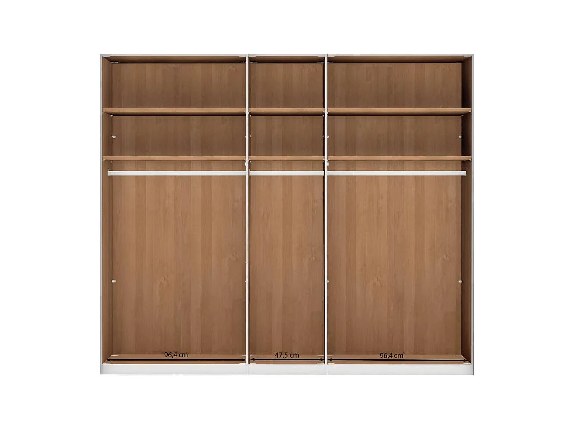 Schlafzimmerschrank Drehtürenkleiderschrank 246 cm breit 216 cm hoch
