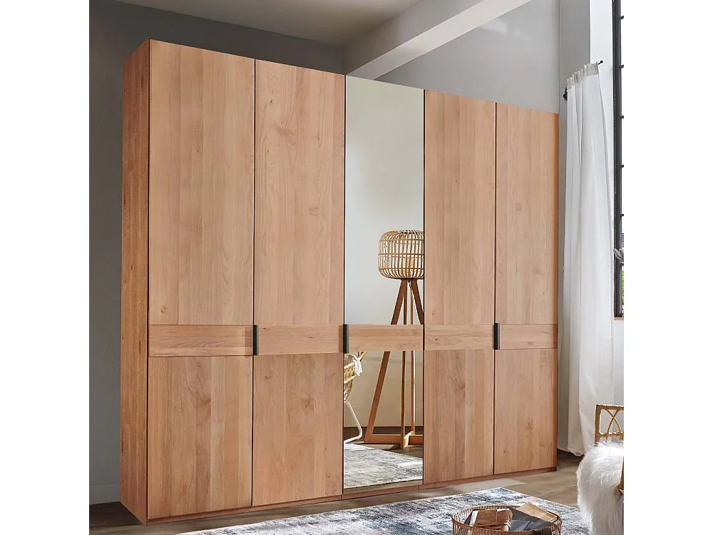 Schlafzimmerschrank Drehtürenkleiderschrank 246 cm breit 216 cm hoch