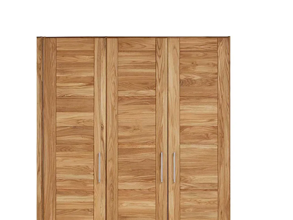 Kleiderschrank aus Wildeiche Massivholz 5 türig