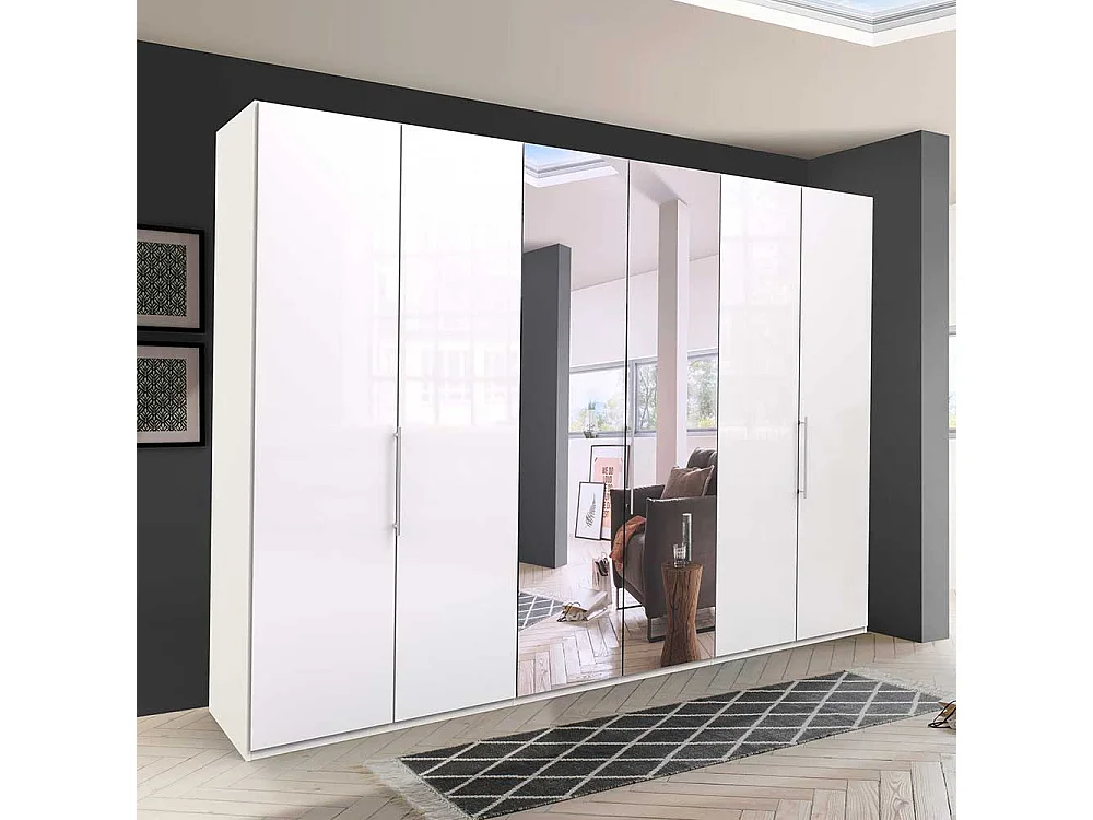 Falttürenschrank mit Spiegel modern