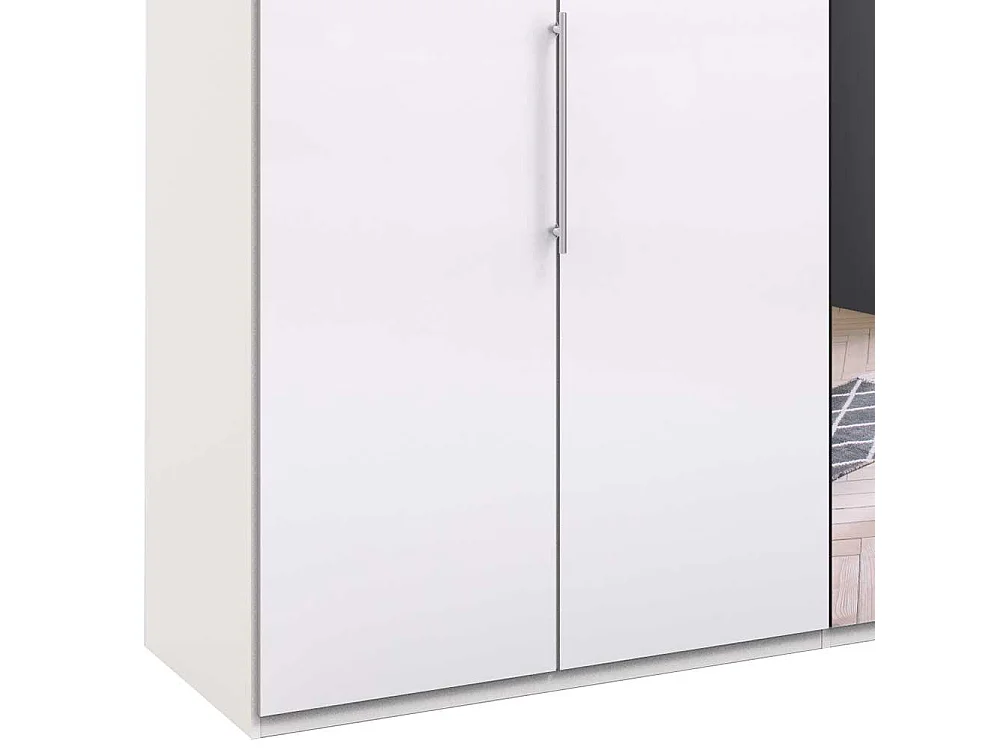 Falttürenschrank mit Spiegel modern