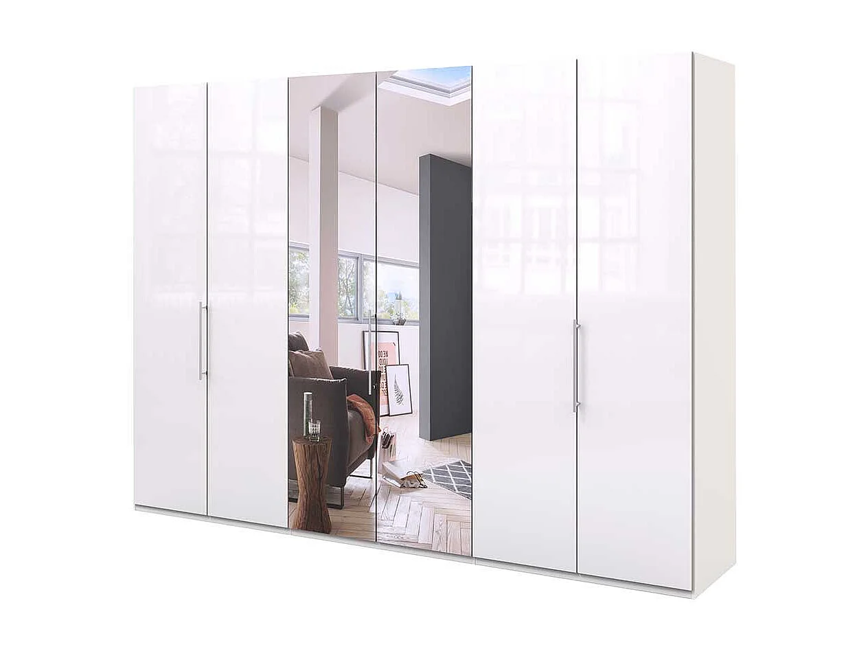 Falttürenschrank mit Spiegel modern