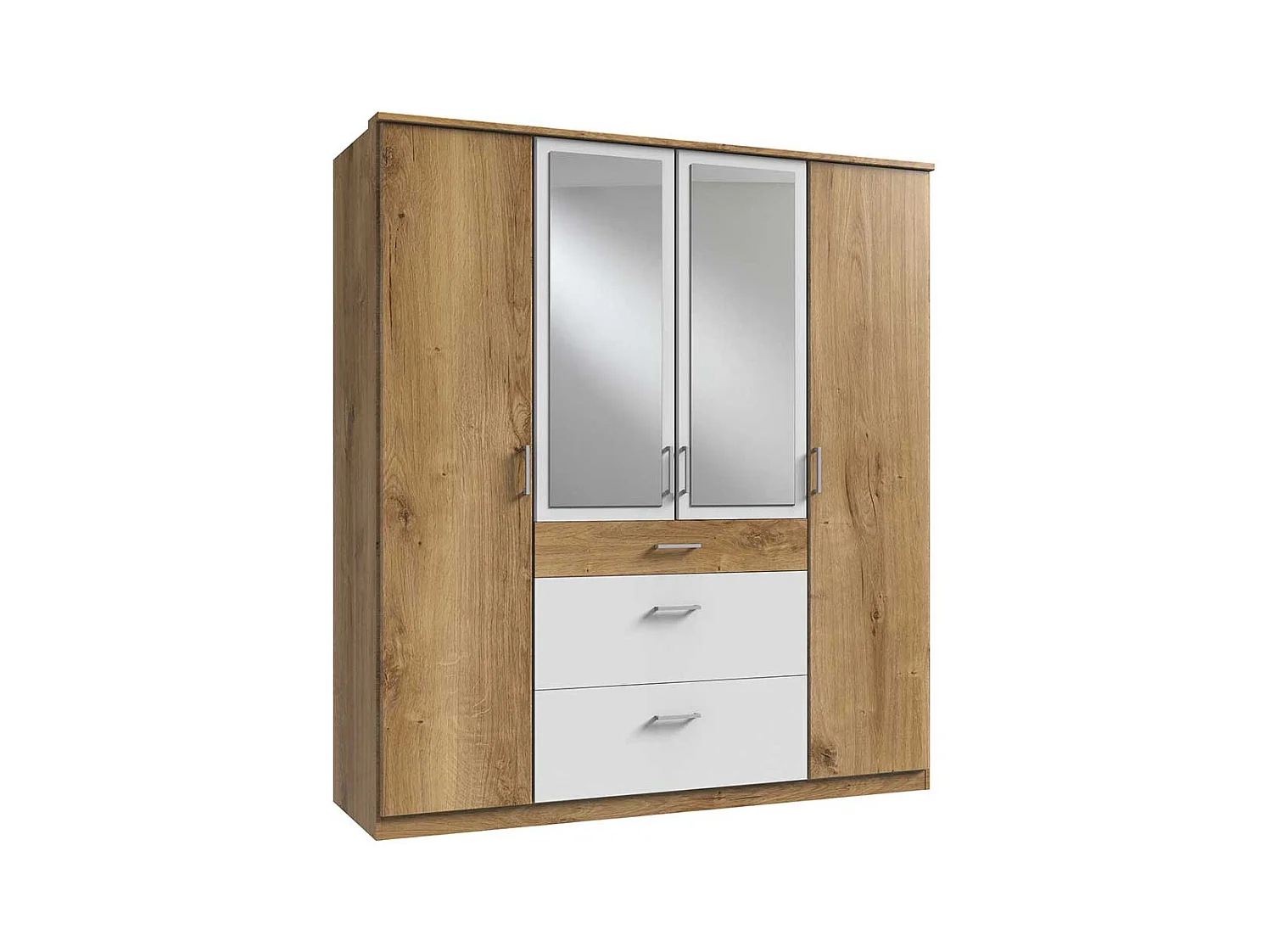 Drehtürenschrank mit Schubladen in modernem Design Made in Germany