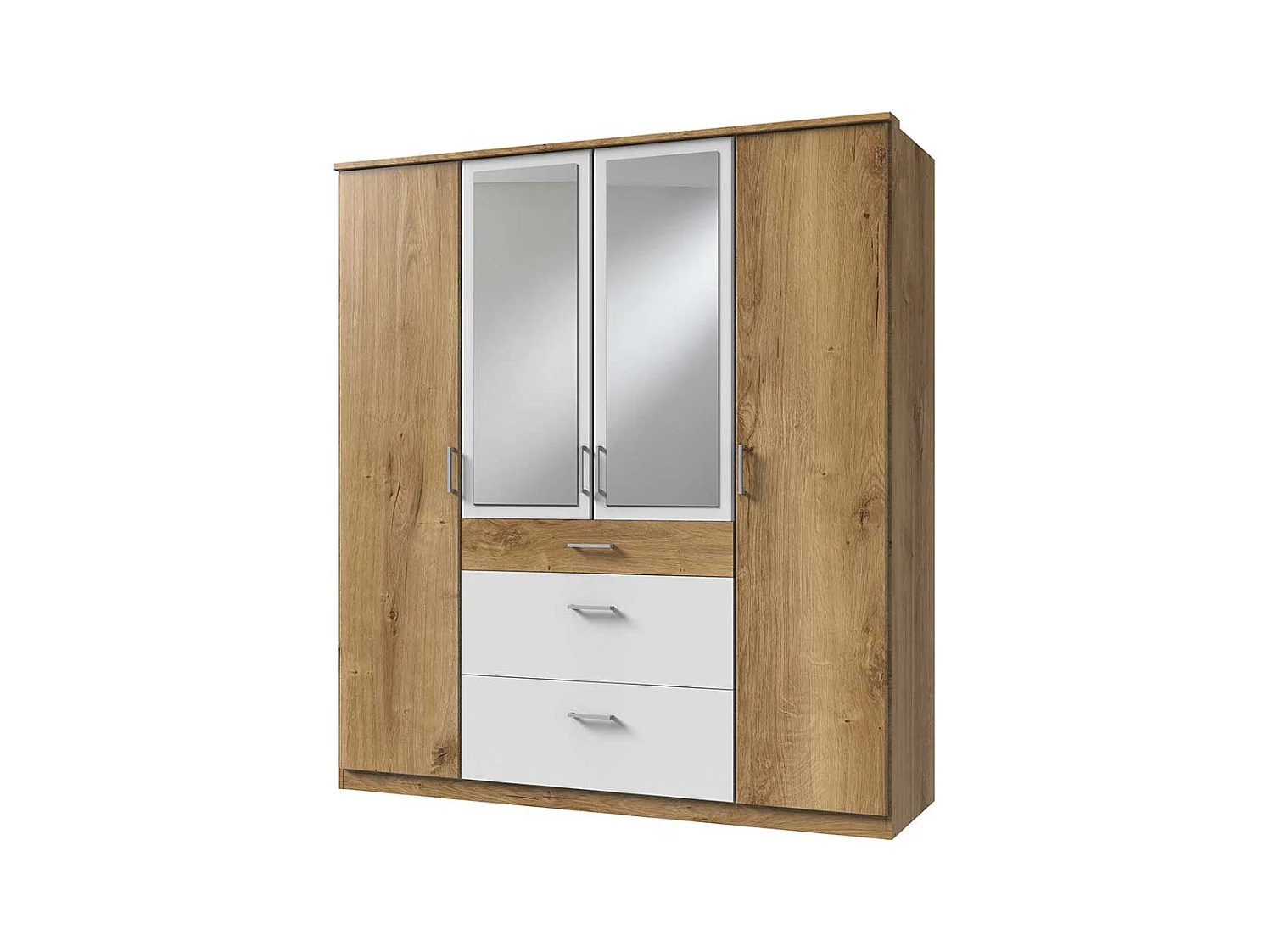 Drehtürenschrank mit Schubladen in modernem Design Made in Germany