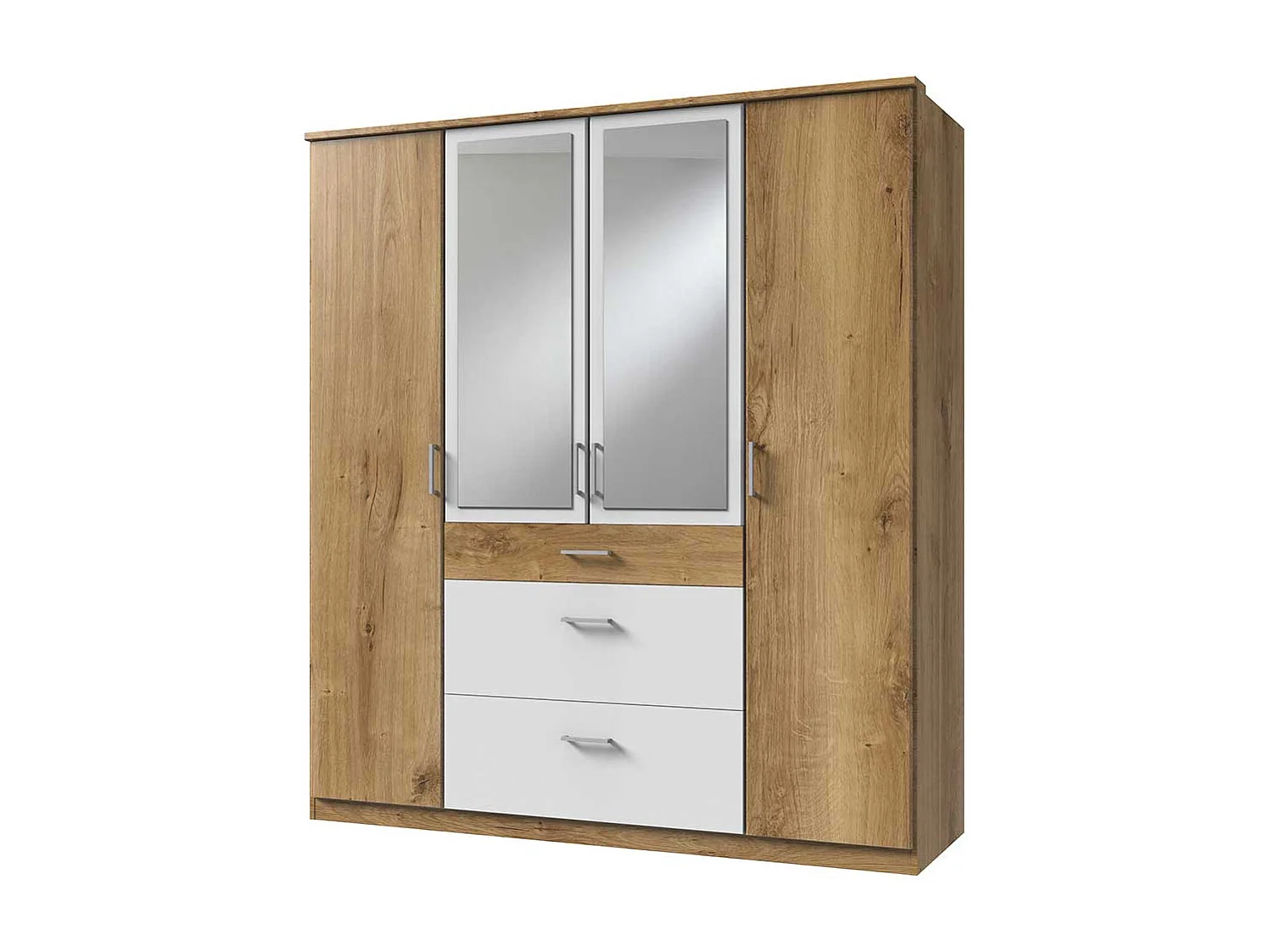 Drehtürenschrank mit Schubladen in modernem Design Made in Germany