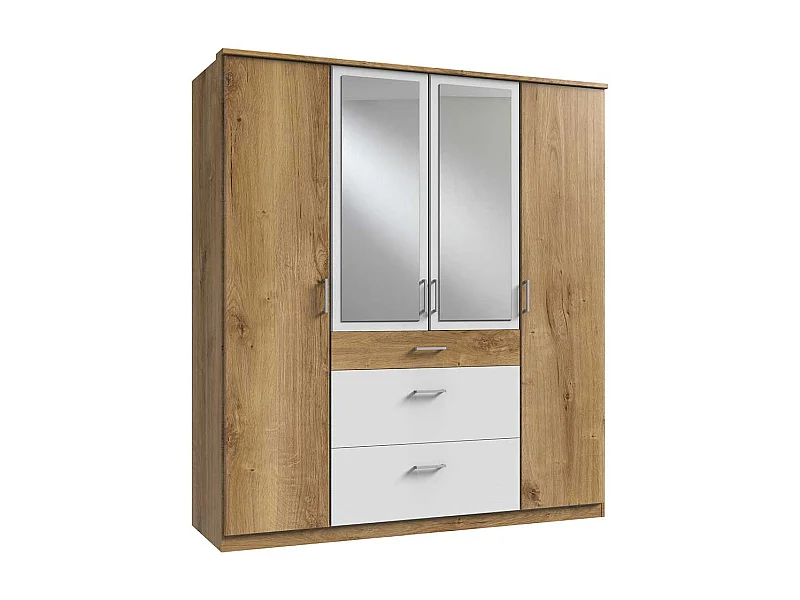 Drehtürenschrank mit Schubladen in modernem Design Made in Germany