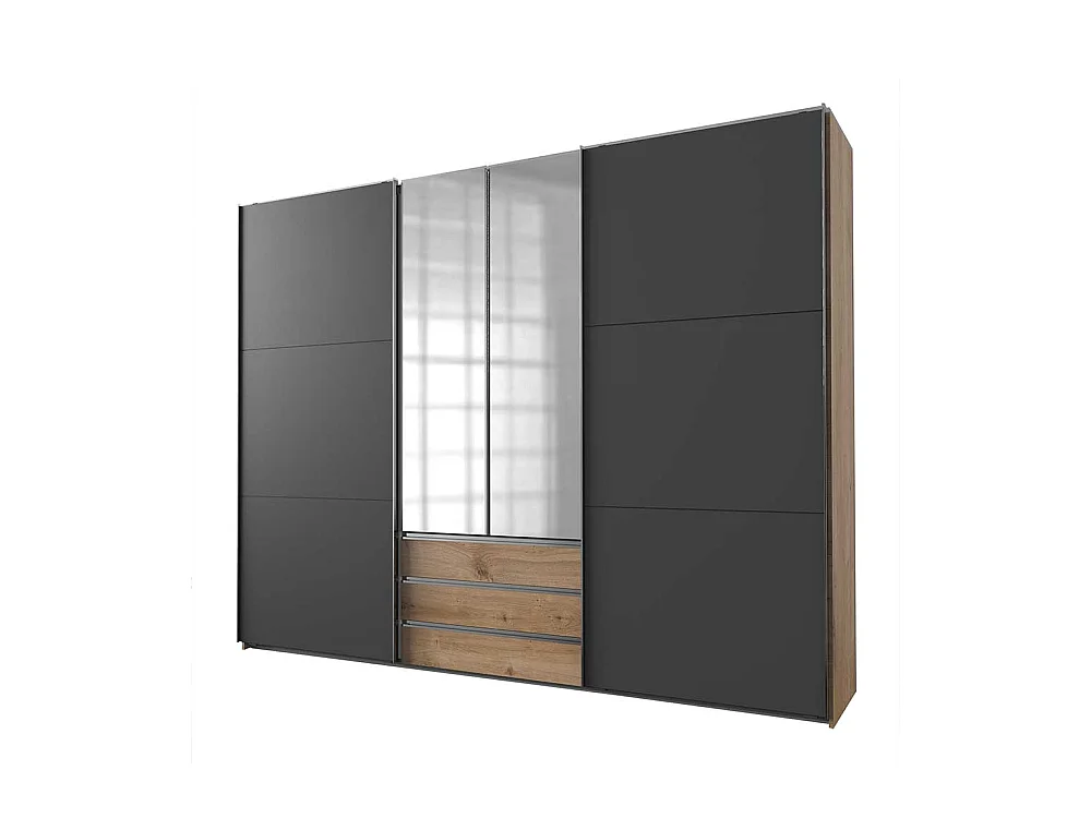 Kleiderschrank mit Spiegeltüren und Schiebetüren Made in Germany