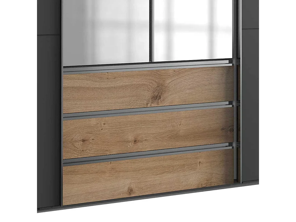 Kleiderschrank mit Spiegeltüren und Schiebetüren Made in Germany