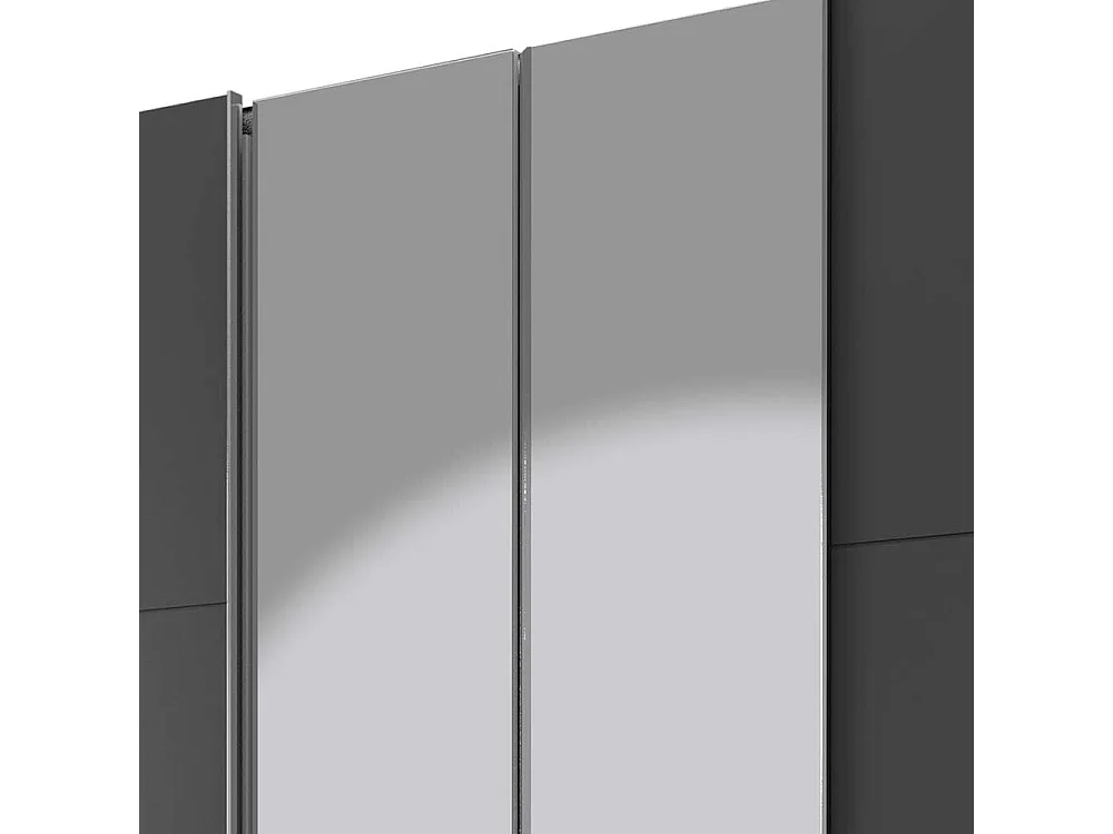 Großer Schlafzimmerkleiderschrank mit Dreh- und Schiebetüren Made in Germany