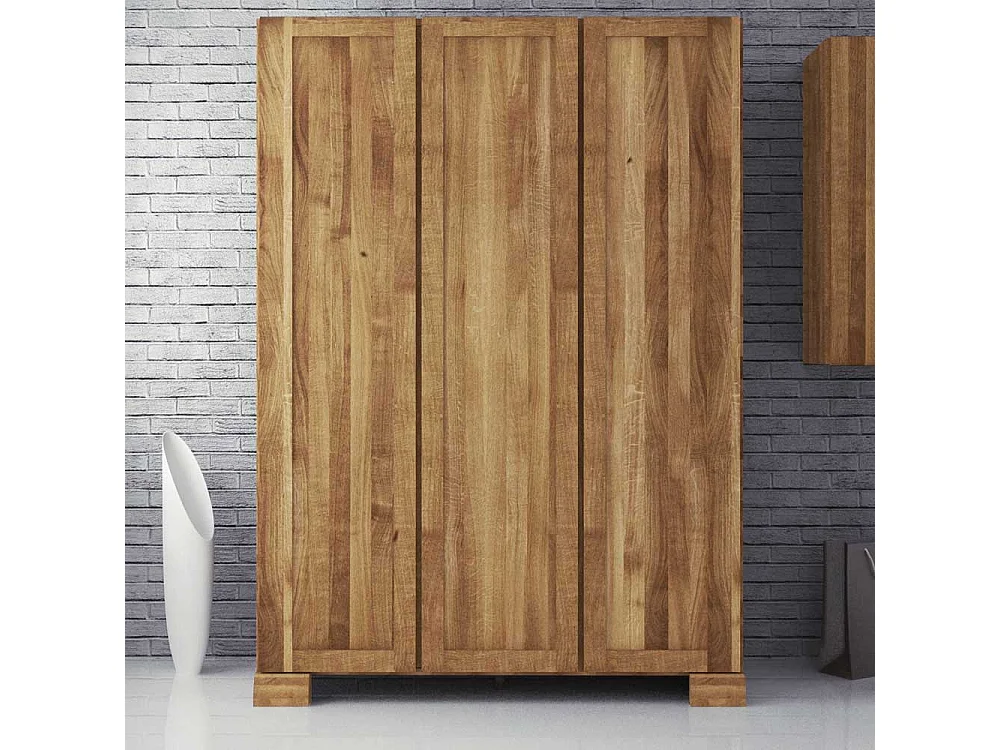 Schlafzimmer Kleiderschrank aus Wildeiche Massivholz 190 cm hoch