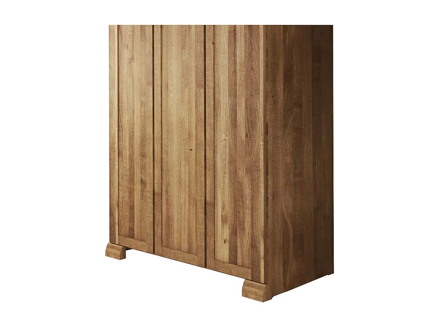 Schlafzimmer Kleiderschrank aus Wildeiche Massivholz 190 cm hoch
