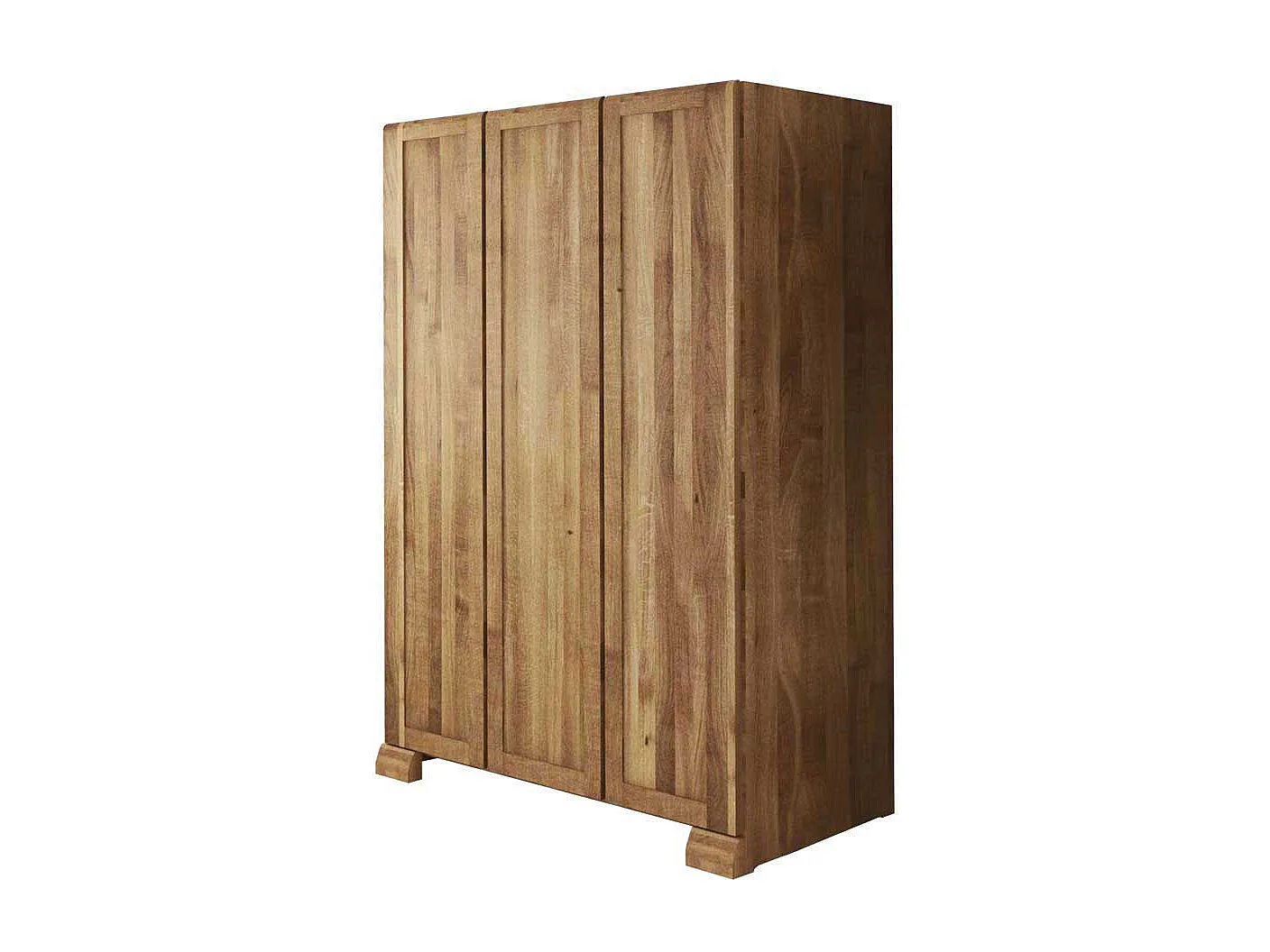 Schlafzimmer Kleiderschrank aus Wildeiche Massivholz 190 cm hoch