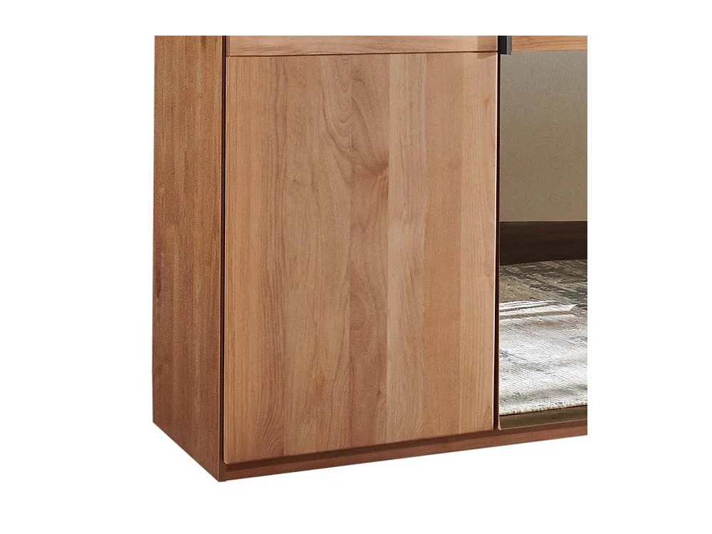 Kleiderschrank Spiegeltürenschrank in Erlefarben und modernem Design