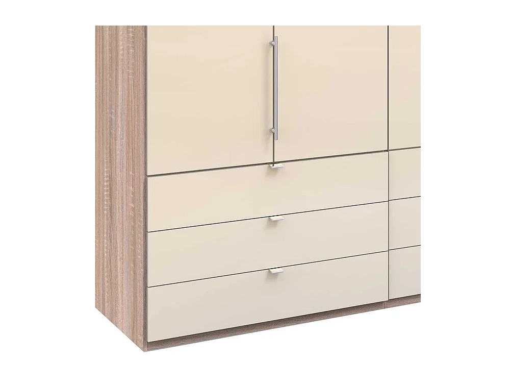 Kleiderschrank in Cremefarben Eiche Sägerau