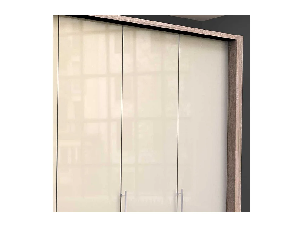 Kleiderschrank in Cremefarben Eiche Sägerau