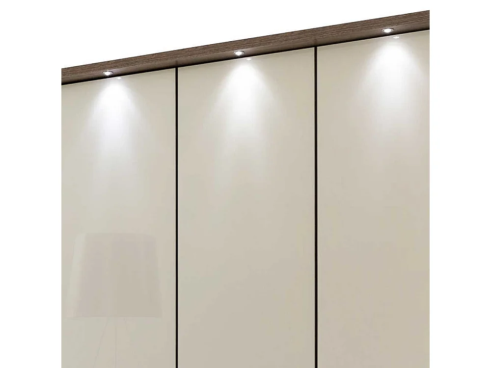 Schlafzimmerschrank mit Falttüren Creme Weiß