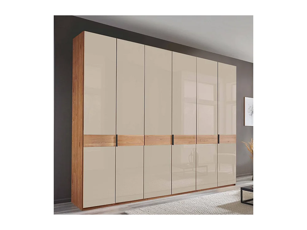 Schlafzimmerschrank Drehtürenkleiderschrank teilmassiv in modernem Design