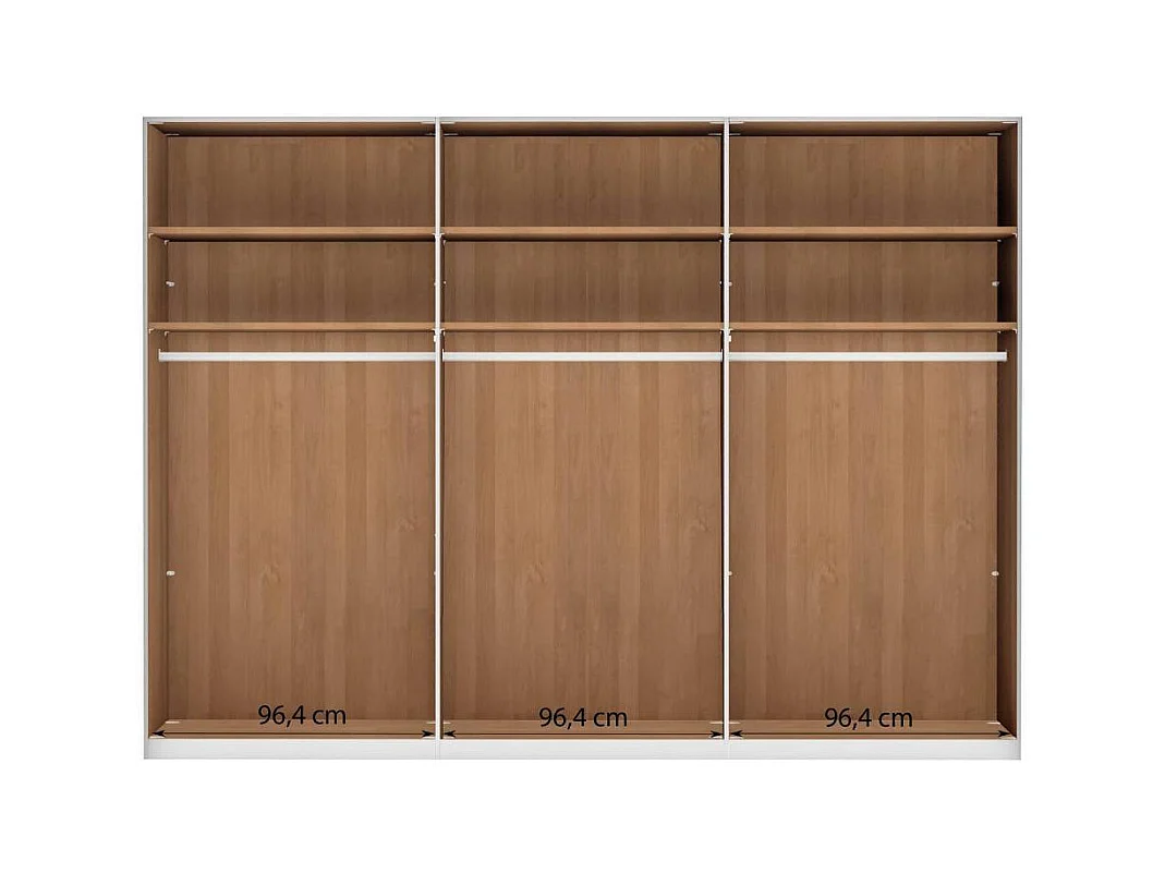 Schlafzimmerschrank Drehtürenkleiderschrank teilmassiv in modernem Design